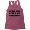 red head hair Racerback Tank