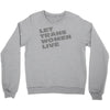 let trans women live Crewneck Sweatshirt