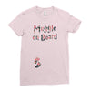 Muggle On Board Floral Ladies Fitted T-Shirt