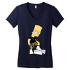 rap simpson Women's V-Neck T-Shirt