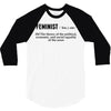 Feminist Noun 3/4 Sleeve Shirt