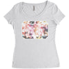 merry christmas Women's Triblend Scoop T-shirt
