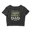 proud army dad Crop Top