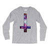 inverted galaxy cross funny  religion banter space fashion new Long Sleeve Shirts