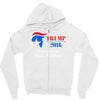 trump 2016 there will be hell toupee Zipper Hoodie