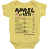 April Girl Facts Taurus Baby Onesie