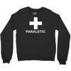 paraletic funny printed green top drinking booze party drunk Crewneck Sweatshirt