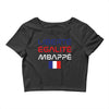Librate Egalite Mbappe France Crop Top