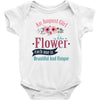 An August Girl Like A Flowers Baby Bodysuit
