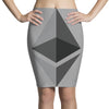 Ethereum Coin Pencil Skirts