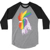 rooster pride 3/4 Sleeve Shirt