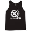 born to cycle forced to work Tank Top