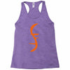 helix of heroes funny retro sci fi superhero symbol cool logo Racerback Tank