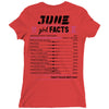 June Girl Facts Gemini Ladies Fitted T-Shirt