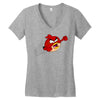 now with fists Women's V-Neck T-Shirt