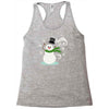 windy snowman Racerback Tank