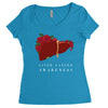 liver cancer awareness Women's Triblend Scoop T-shirt