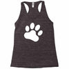 paw sticker vinyl decal Racerback Tank