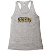dont let gravity get you down for science geeks Racerback Tank