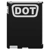 2x dot sticker vinyl decal d.o iPad 3 and 4 Case