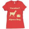 vacation, alpaca bag Ladies Fitted T-Shirt