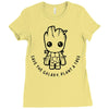 baby groot Ladies Fitted T-Shirt