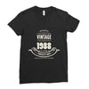 premium vintage 1988 classic perfectly aged limited edition Ladies Fitted T-Shirt