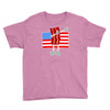 bacon american flag dab Youth Tee
