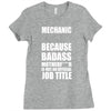 badass mechanic Ladies Fitted T-Shirt