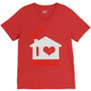 new i love house V-Neck Tee