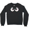 rude christmas pudding Crewneck Sweatshirt