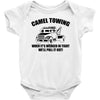 camel towing mens t shirt tee funny tshirt tow service toe college hum Baby Onesie