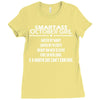 Smartass October Girl Ladies Fitted T-Shirt