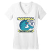narwhal Women's V-Neck T-Shirt