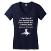 i'm tired of football! Women's V-Neck T-Shirt