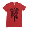 rock and roll Ladies Fitted T-Shirt