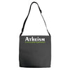 atheism funny retro religion jesus christ believer comic god Adjustable Strap Totes