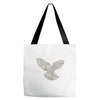 dove typography Tote Bags
