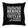 Vietnam Veteran Grandson Throw Pillow