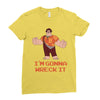 i'm gonna wreck it ralph Ladies Fitted T-Shirt