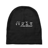 pi delicious math Baby Beanies
