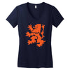 dutch lion rampant Women's V-Neck T-Shirt