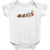 retro evolution Baby Onesie