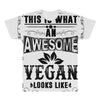 Awesome Vegan All Over Men's T-shirt