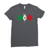 bat man mexican flag mexico logo Ladies Fitted T-Shirt