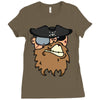 pirates face Ladies Fitted T-Shirt