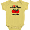 from my head tomatoes Baby Bodysuit
