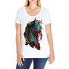 zombie horse new Ladies Curvy T-Shirt
