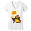 monkey yo bitch Women's V-Neck T-Shirt
