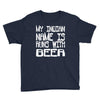 my indian name is runs with beer Youth Tee